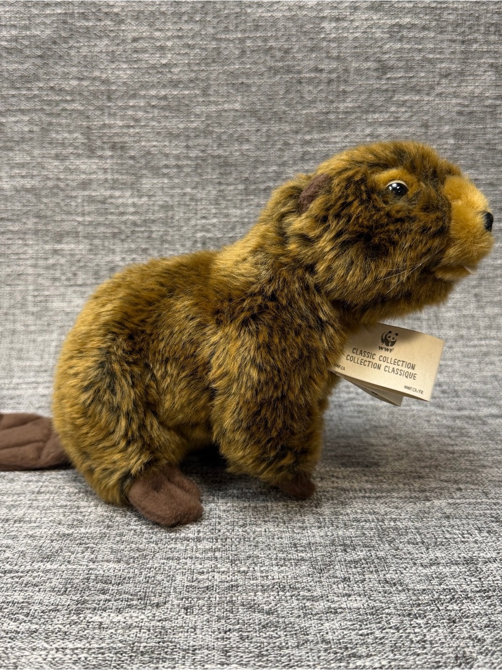 WWF World Wildlife Fund Classic Collection Brown Plush Beaver